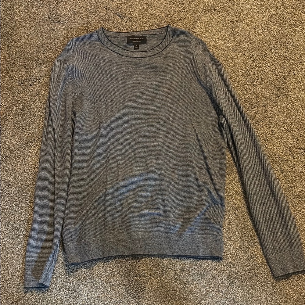 Navy striped long Sleeve Sweater